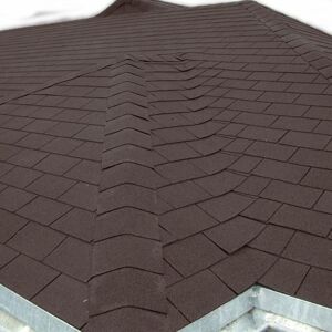 LIVINGANDHOME Asphalt Roof Shingle Garden Bitumen Shed Roof Tiles 2.6 m² ,Rectangular,Tan,18 Pcs LIVINGANDHOME Asphalt Roof Shingle Garden Bitumen Shed Roof Tiles 2.6 m² ,Rectangular,Tan,18 Pcs