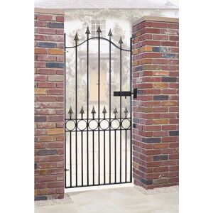 Balmoral Premium Range Spear Top Tall Single Gate - Solid Steel - Fits Gap of 1067 mm x 1905 mm High - Primed Balmoral Premium Range Spear Top Tall Single Gate - Solid Steel - Fits Gap of 1067 mm x 1905 mm High - Primed