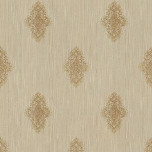 Profhome - Baroque wallcovering wall 319463 textile wallpaper slightly textured baroque style matt beige bronze 5.33 m2 (57 ft2) Profhome - Baroque wallcovering wall 319463 textile wallpaper slightly textured baroque style matt beige bronze 5.33 m2 (57 ft2)
