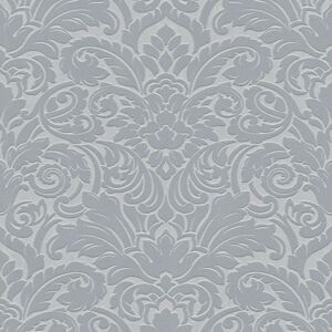Profhome - Baroque wallcovering wall 335833 non-woven wallpaper slightly textured baroque style matt silver grey 5.22 m2 (56 ft2) Profhome - Baroque wallcovering wall 335833 non-woven wallpaper slightly textured baroque style matt silver grey 5.22 m2 (56 ft2)