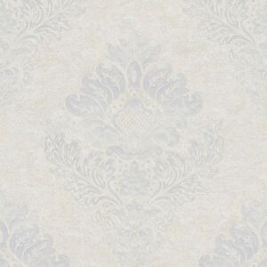 Profhome - Baroque wallcovering wall 379015 non-woven wallpaper slightly textured baroque style matt white silver grey 5.33 m2 (57 ft2) Profhome - Baroque wallcovering wall 379015 non-woven wallpaper slightly textured baroque style matt white silver grey 5.33 m2 (57 ft2)