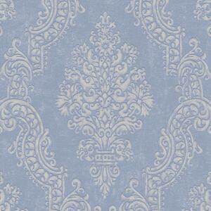 Profhome - Baroque wallcovering wall 397652 non-woven wallpaper textured with ornaments shimmering violet pastel coloured oyster white 5.33 m2 Profhome - Baroque wallcovering wall 397652 non-woven wallpaper textured with ornaments shimmering violet pastel coloured oyster white 5.33 m2