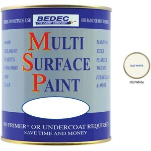 Multi Surface Paint - Gloss - Old White - 750ml - Bedec Multi Surface Paint - Gloss - Old White - 750ml - Bedec