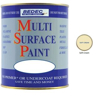 Bedec Multi Surface Paint - Gloss - Soft Cream - 2.5L Bedec Multi Surface Paint - Gloss - Soft Cream - 2.5L