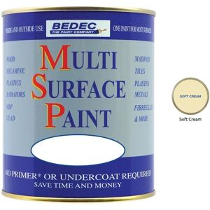 Bedec - Multi Surface Paint - Matt - Soft Cream - 2.5L Bedec - Multi Surface Paint - Matt - Soft Cream - 2.5L