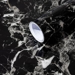 Linghhang - Black Silver Marble Contact Paper,40cmx3m Self Adhesive Wallpaper Removable Decorative Film Paper for Desk, Kitchen, Countertop, Cabinet, Linghhang - Black Silver Marble Contact Paper,40cmx3m Self Adhesive Wallpaper Removable Decorative Film Paper for Desk, Kitchen, Countertop, Cabinet,