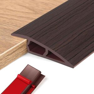 TEHTUY (Black Walnut, 1015mm (H), 1M (L)) PVC Adhesive Threshold Bar, Door Threshold, Vinyl Height Adjustment Profiles, Height Leveling Strip TEHTUY (Black Walnut, 1015mm (H), 1M (L)) PVC Adhesive Threshold Bar, Door Threshold, Vinyl Height Adjustment Profiles, Height Leveling Strip