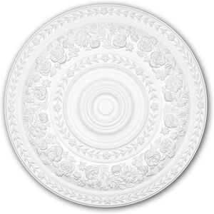 Profhome Decor - Ceiling Rose 156046 Profhome Ceiling Decoration Medallion Rosette Decorative Element Rococo Baroque style white ø 86 cm Profhome Decor - Ceiling Rose 156046 Profhome Ceiling Decoration Medallion Rosette Decorative Element Rococo Baroque style white ø 86 cm