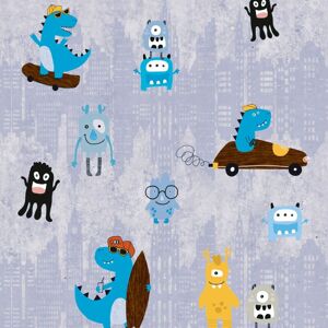 Profhome 381211-GU Non-woven Wallpaper - Animal Pattern - Matt Blue Profhome 381211-GU Non-woven Wallpaper - Animal Pattern - Matt Blue