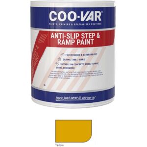 Coo-var - CooVar Anti Slip Step and Ramp Paint - Yellow - 1 Litre Coo-var - CooVar Anti Slip Step and Ramp Paint - Yellow - 1 Litre