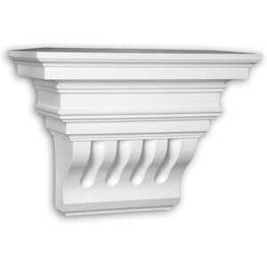 Profhome Decor - Corbel Profhome 483301 Facade moulding Deco element Facade element Corinthian style white Profhome Decor - Corbel Profhome 483301 Facade moulding Deco element Facade element Corinthian style white