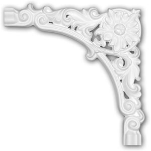 Corner element 152375 Profhome Decorative Element timeless classic design white Corner element 152375 Profhome Decorative Element timeless classic design white
