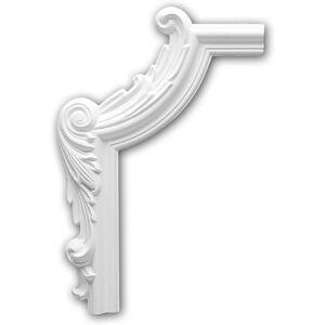 Profhome Decor - Corner element 152290 ative Element Neo-Empire style white Profhome Decor - Corner element 152290 ative Element Neo-Empire style white