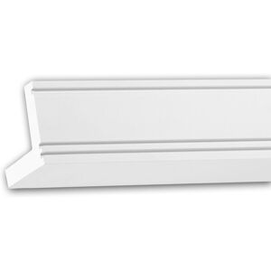 Profhome Decor 150226F Polyurethane Cornice Moulding - Modern White Indoor Profhome Decor 150226F Polyurethane Cornice Moulding - Modern White Indoor