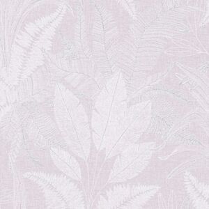 Profhome - Country style wallpaper wall 396544 non-woven wallpaper slightly textured with floral ornaments matt violet white grey 5.33 m2 Profhome - Country style wallpaper wall 396544 non-woven wallpaper slightly textured with floral ornaments matt violet white grey 5.33 m2