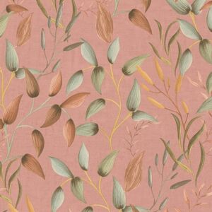 Profhome - Country style wallpaper wall 397453 hot embossed non-woven wallpaper slightly textured with floral ornaments matt pink green red 5.33 m2 Profhome - Country style wallpaper wall 397453 hot embossed non-woven wallpaper slightly textured with floral ornaments matt pink green red 5.33 m2