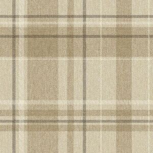 Crown - Harris Tweed Herringbone Check Natural Wallpaper Luxury Fabric Effect Crown - Harris Tweed Herringbone Check Natural Wallpaper Luxury Fabric Effect