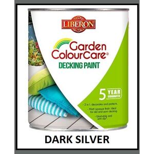 Liberon Extreme Garden Decking Paint - Dark Silver - 2.5 Litres Liberon Extreme Garden Decking Paint - Dark Silver - 2.5 Litres