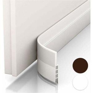 YMYNY Door Seal & Draught Excluder - new Insulated Door Bottom (Quick to Install), Ideal for Insulating from Cold, Noise and Humidity (1 x White) mumu YMYNY Door Seal & Draught Excluder - new Insulated Door Bottom (Quick to Install), Ideal for Insulating from Cold, Noise and Humidity (1 x White) mumu