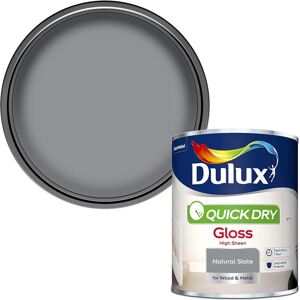 Quick Dry Gloss Colours - Natural Slate - 750ml - Dulux Quick Dry Gloss Colours - Natural Slate - 750ml - Dulux