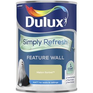 Dulux Retail - Dulux Simply Refresh Feature Wall Matt Emulsion Paint - 1.25L - Melon Sorbet Dulux Retail - Dulux Simply Refresh Feature Wall Matt Emulsion Paint - 1.25L - Melon Sorbet