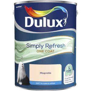 Dulux Retail - Dulux Simply Refresh One Coat Matt Emulsion Paint - 5L - Magnolia Dulux Retail - Dulux Simply Refresh One Coat Matt Emulsion Paint - 5L - Magnolia