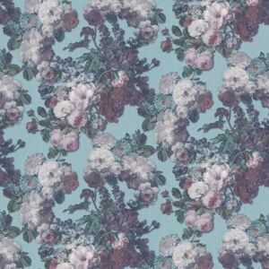 Erismann - Elle Teal Bouquet Glitter Floral Flower Wallpaper Modern Paste The Wall Erismann - Elle Teal Bouquet Glitter Floral Flower Wallpaper Modern Paste The Wall