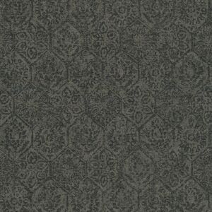 Profhome - Ethnic Style Non-Woven Wallpaper - Grey/Black - Wall Decor Profhome - Ethnic Style Non-Woven Wallpaper - Grey/Black - Wall Decor