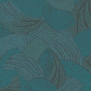 Ethnic style wallpaper wall Profhome 399353 non-woven wallpaper slightly textured with abstract pattern matt blue green black 5.33 m2 Ethnic style wallpaper wall Profhome 399353 non-woven wallpaper slightly textured with abstract pattern matt blue green black 5.33 m2