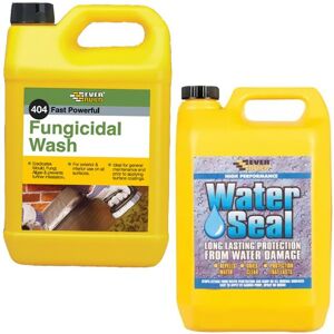 Everbuild - 404 Fungicidal Path Drive Wash Algae Remover and 402 Water Seal 5L Everbuild - 404 Fungicidal Path Drive Wash Algae Remover and 402 Water Seal 5L