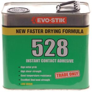 EVO-STIK 30813330 528 Instant Contact Adhesive 2.5 Litre EVO528212L EVO-STIK 30813330 528 Instant Contact Adhesive 2.5 Litre EVO528212L