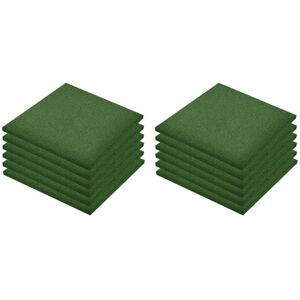 Vidaxl - Fall Protection Tiles 12 pcs Rubber 50x50x3 cm Green Vidaxl - Fall Protection Tiles 12 pcs Rubber 50x50x3 cm Green