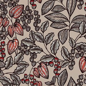 Profhome - Flowers wallcovering wall 377543 non-woven wallpaper smooth with floral pattern matt brown grey red black 5.33 m2 (57 ft2) Profhome - Flowers wallcovering wall 377543 non-woven wallpaper smooth with floral pattern matt brown grey red black 5.33 m2 (57 ft2)