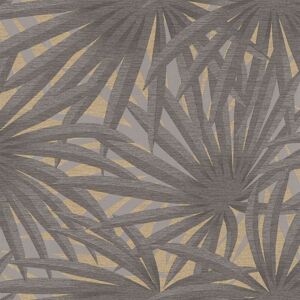 Profhome - Flowers wallcovering wall 378611 non-woven wallpaper slightly textured with floral pattern shiny grey gold 5.33 m2 (57 ft2) Profhome - Flowers wallcovering wall 378611 non-woven wallpaper slightly textured with floral pattern shiny grey gold 5.33 m2 (57 ft2)