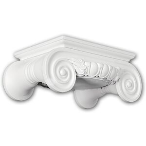 Profhome 111009 White Ionic Column Capital - Column Capital Profhome 111009 White Ionic Column Capital - Column Capital
