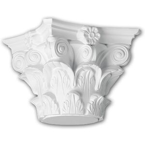 Profhome Decor - Full Column Capital 111010 Profhome Column Decorative Element Corinthian style white Profhome Decor - Full Column Capital 111010 Profhome Column Decorative Element Corinthian style white