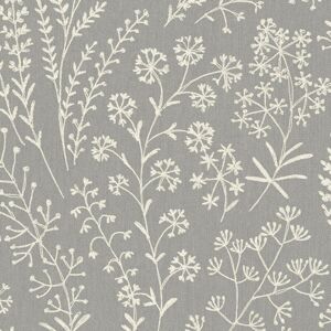 Grandeco - r Astrid Trail Grey And White Floral Vinyl Wallpaper Botanical Modern Grandeco - r Astrid Trail Grey And White Floral Vinyl Wallpaper Botanical Modern