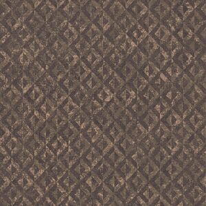 Profhome - Graphic wallpaper wall 395053 non-woven wallpaper textured with geometric shapes and metallic highlights black brown gold 5.33 m2 Profhome - Graphic wallpaper wall 395053 non-woven wallpaper textured with geometric shapes and metallic highlights black brown gold 5.33 m2