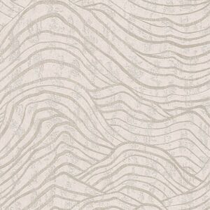 Profhome - Graphic wallpaper wall 395072 non-woven wallpaper textured with abstract pattern shiny white silver 5.33 m2 Profhome - Graphic wallpaper wall 395072 non-woven wallpaper textured with abstract pattern shiny white silver 5.33 m2