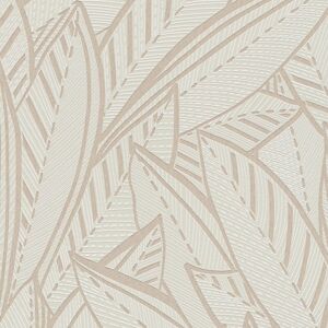 Profhome - Graphic wallpaper wall 399333 non-woven wallpaper slightly textured with floral ornaments shimmering white grey 5.33 m2 Profhome - Graphic wallpaper wall 399333 non-woven wallpaper slightly textured with floral ornaments shimmering white grey 5.33 m2