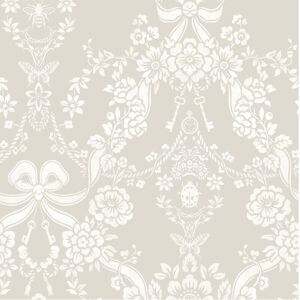 Holden Decor Bow Damask Taupe Wallpaper Paste The Paper Washable Elegant Holden Decor Bow Damask Taupe Wallpaper Paste The Paper Washable Elegant