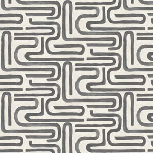 Holden Decor Brushed Geo Charcoal Cream Wallpaper Abstract Paste The Paper Holden Decor Brushed Geo Charcoal Cream Wallpaper Abstract Paste The Paper