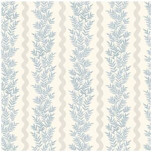 Holden Decor Foliage Stripe Natural Blue Paste The Paper Washable Wallpaper Holden Decor Foliage Stripe Natural Blue Paste The Paper Washable Wallpaper