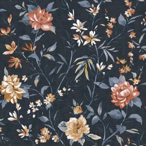 Holden Decor Model 13820 - Oriental Trail Navy Wallpaper Holden Decor Model 13820 - Oriental Trail Navy Wallpaper