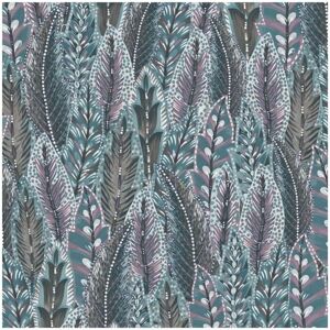 HOLDEN DECOR Holden Leaves Amherst Purple Wallpaper Paste The Wall Strippable Feathers HOLDEN DECOR Holden Leaves Amherst Purple Wallpaper Paste The Wall Strippable Feathers