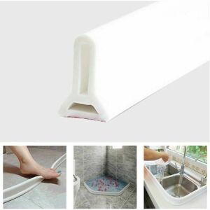 Litzee - Plinthe carrelage de sol intérieur Bande Imperméable Pliable De Silicone, Obturateur De Barrage D'eau De Seuil De Douche, Arrêt D'écoulement Litzee - Plinthe carrelage de sol intérieur Bande Imperméable Pliable De Silicone, Obturateur De Barrage D'eau De Seuil De Douche, Arrêt D'écoulement