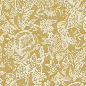 DUTCH WALLCOVERINGS Grandeco - Mae Ochre Tropical Wallpaper Modern Contemporary Paste The Wall DUTCH WALLCOVERINGS Grandeco - Mae Ochre Tropical Wallpaper Modern Contemporary Paste The Wall
