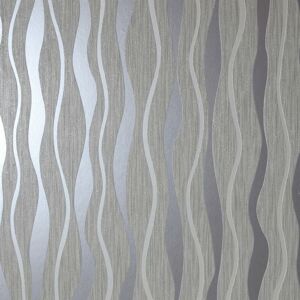 Arthouse - Metallic Wave Grey Glittery Wallpaper Textured Vinyl Wallpaper Paste The Wall Arthouse - Metallic Wave Grey Glittery Wallpaper Textured Vinyl Wallpaper Paste The Wall