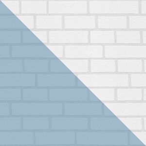 Profhome - Stone tile wallpaper wall 245311 paintable non-woven wallpaper textured with tangible texture matt white 5.33 m2 (57 ft2) Profhome - Stone tile wallpaper wall 245311 paintable non-woven wallpaper textured with tangible texture matt white 5.33 m2 (57 ft2)