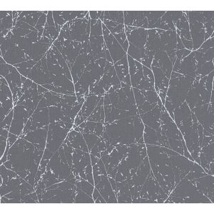 Profhome 305072-GU Silver Non-Woven Wallpaper - Floral Pattern Profhome 305072-GU Silver Non-Woven Wallpaper - Floral Pattern